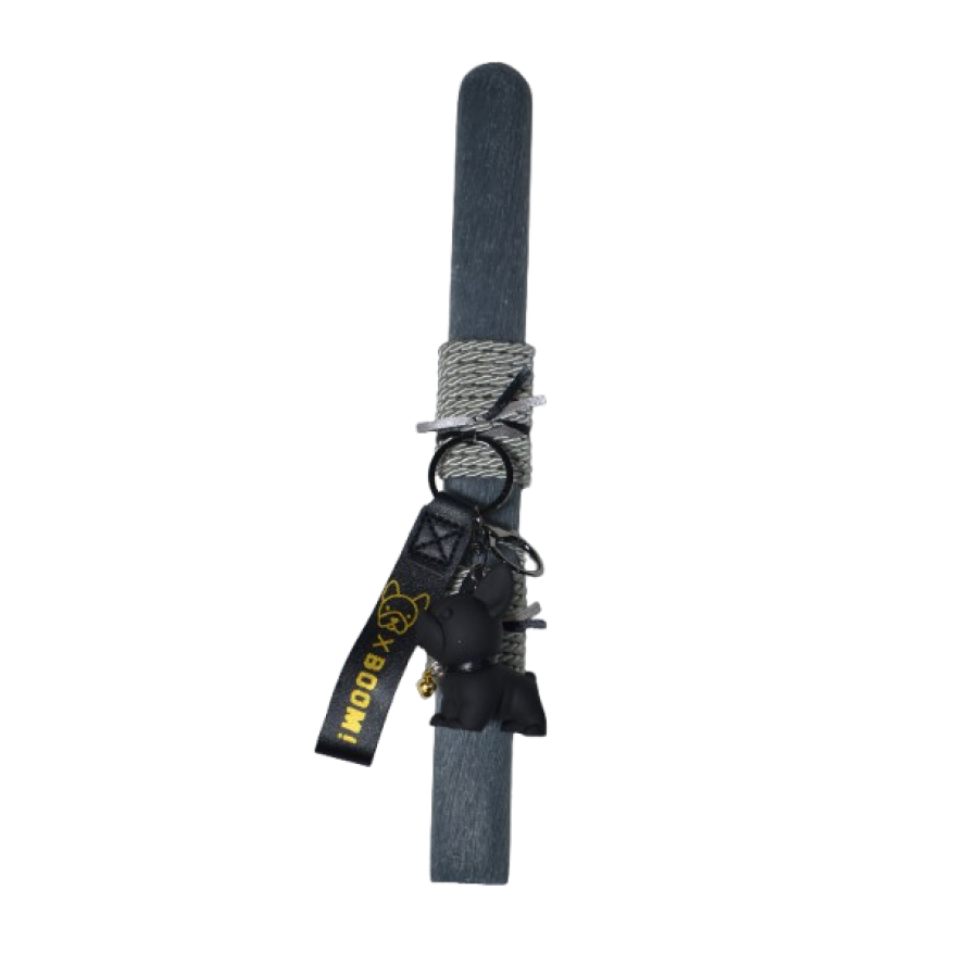 Χειροποίητη Αρωματική Λαμπάδα Με Μπρελόκ Bulldog Black (2026073) Χειροποίητη Αρωματική Λαμπάδα Με Μπρελόκ Bulldog Black (2026073)