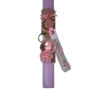 Χειροποίητη Αρωματική Λαμπάδα Με Μπρελόκ Bear Pink με Υγρό Στοιχείο (2026075) Χειροποίητη Αρωματική Λαμπάδα Με Μπρελόκ Bear Pink με Υγρό Στοιχείο (2026075)