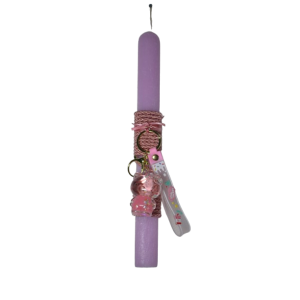 Χειροποίητη Αρωματική Λαμπάδα Με Μπρελόκ Bear Pink με Υγρό Στοιχείο (2026075)