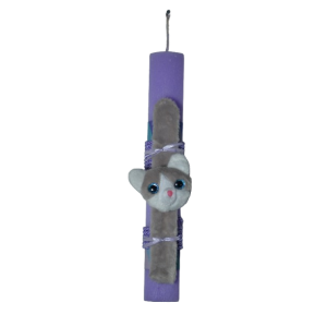 Χειροποίητη Αρωματική Λαμπάδα Με βραχιόλι Λούτρινο Γατούλα (2026079)