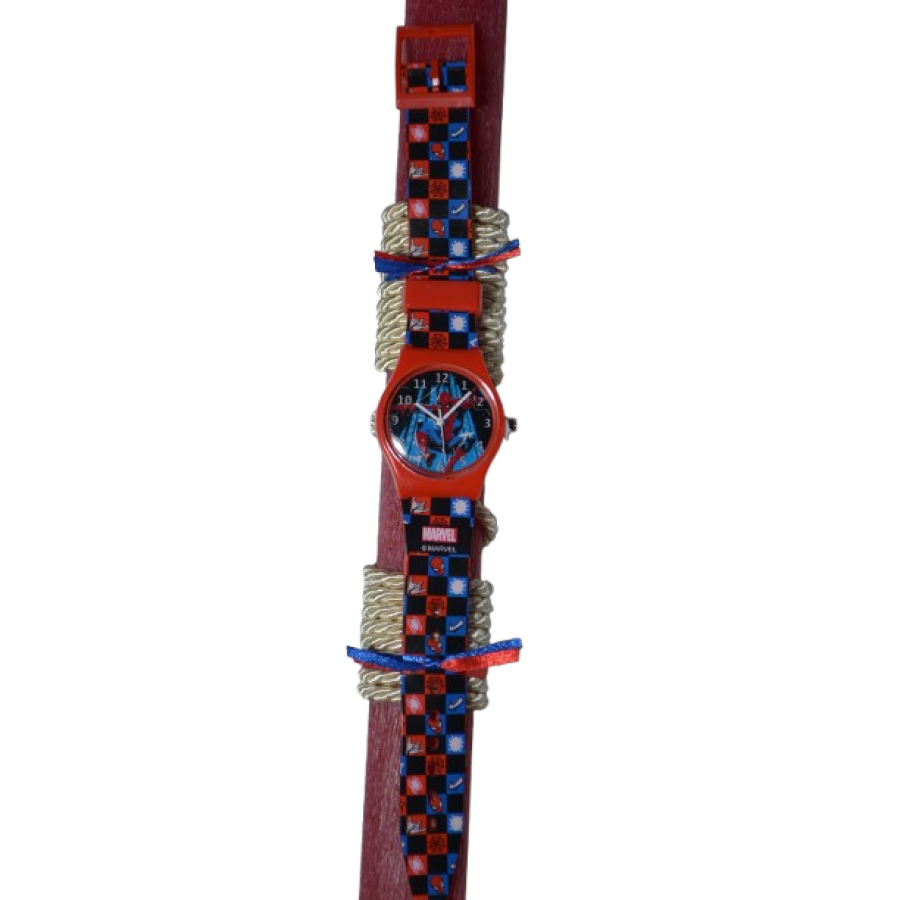 Χειροποίητη Αρωματική Λαμπάδα Με Παιδικό Ρολόι Αράχνη Ηρωα (2026088)