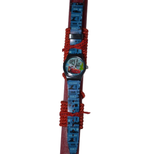 Χειροποίητη Αρωματική Λαμπάδα Με Παιδικό Ρολόι Κόκκινο Αγωνιστικό Αμάξι (2026092)