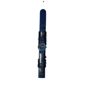 Χειροποίητη Αρωματική Λαμπάδα Με Παιδικό Ρολόι Blue Jurasic (2026093)