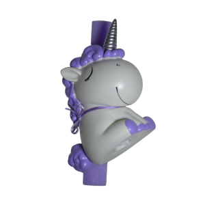 Χειροποίητη Αρωματική Λαμπάδα Με Κουμπαρά unicorn Purple (2026097)