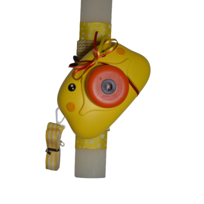 Χειροποίητη Αρωματική Λαμπάδα Κοτοπουλάκι με σαπουνόφουσκες (2026104)