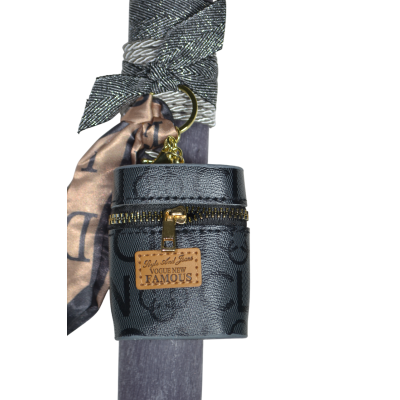 Χειροποίητη Αρωματική Λαμπάδα Με Μπρελόκ πορτοφολάκι Black (2026109) Χειροποίητη Αρωματική Λαμπάδα Με Μπρελόκ πορτοφολάκι Black (2026109)