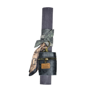 Χειροποίητη Αρωματική Λαμπάδα Με Μπρελόκ πορτοφολάκι Black (2026109)