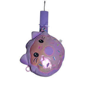 Χειροποίητη Αρωματική Λαμπάδα Τσαντάκι Μωβ (2026116)