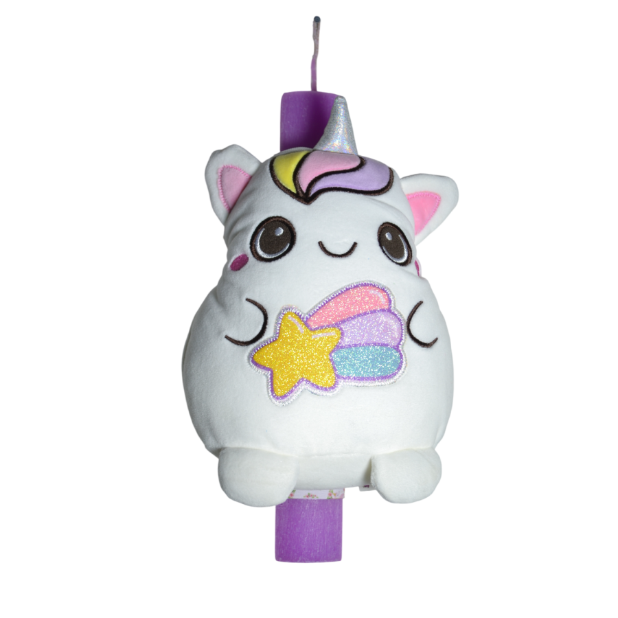 Χειροποίητη Αρωματική Λαμπάδα Τσαντάκι unicorn (2026117)