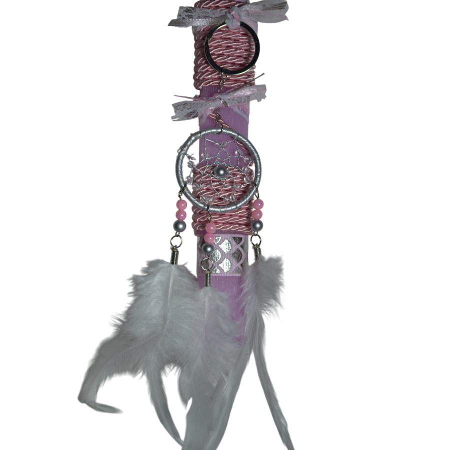 Χειροποίητη Αρωματική Λαμπάδα Με Μπρελόκ Ονειροπαγίδα (2026118)