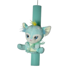 Χειροποίητη Αρωματική Λαμπάδα Με Λούτρινο Mint (2026130)