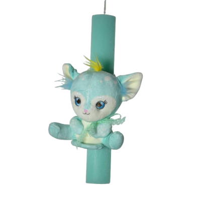 Χειροποίητη Αρωματική Λαμπάδα Με Λούτρινο Mint (2026130)