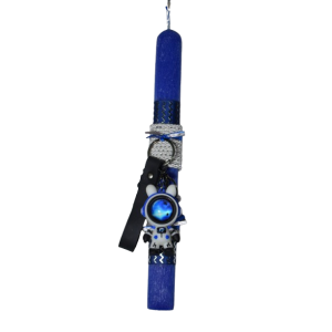 Χειροποίητη Αρωματική Λαμπάδα με Μπρελόκ Αστροναύτης (2026135)