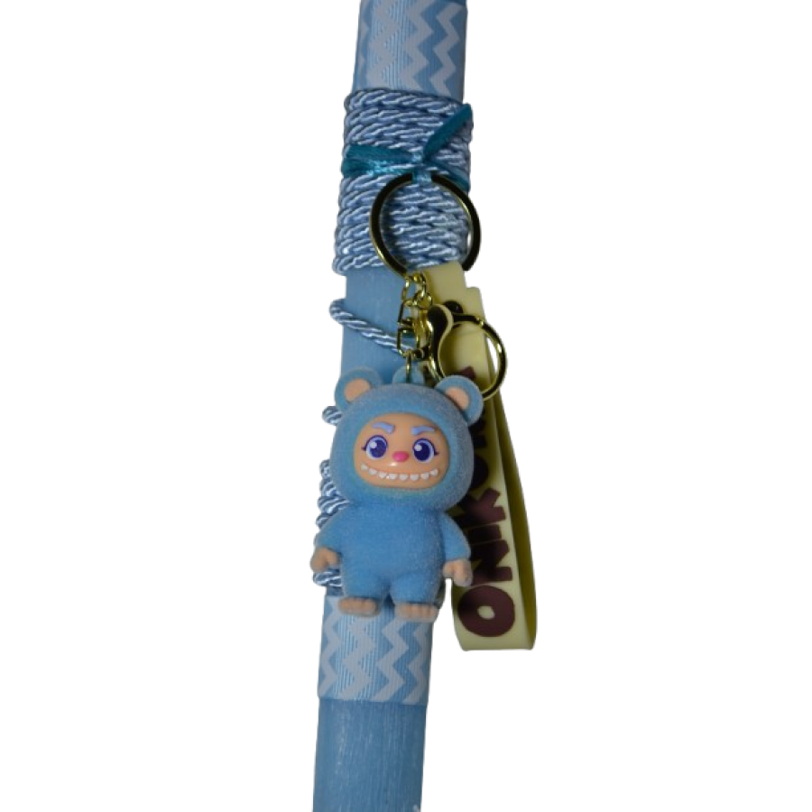 Χειροποίητη Αρωματική Λαμπάδα με Μπρελόκ onikuma Μπλε (2026138)