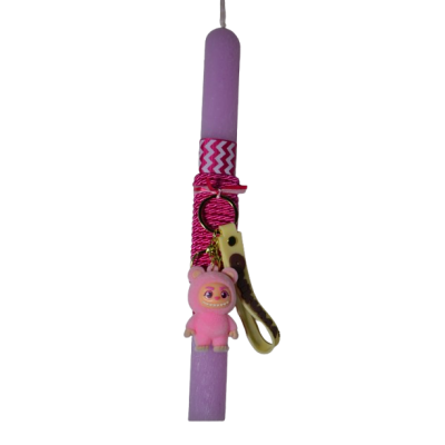 Χειροποίητη Αρωματική Λαμπάδα με Μπρελόκ onikuma Ροζ (2026139)