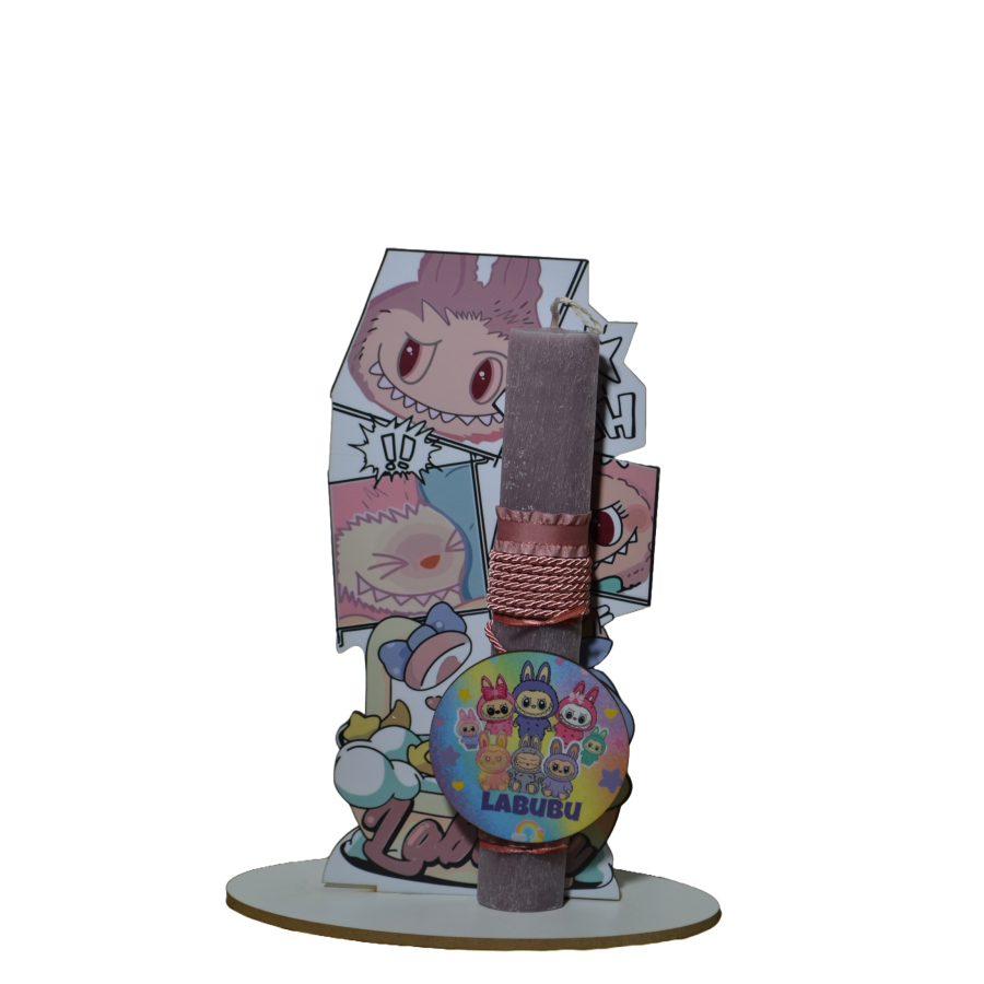 Χειροποίητη Αρωματική Λαμπάδα Με την onikuma ροζ σε ξύλινη Διακοσμητική Βάση (2026154) Χειροποίητη Αρωματική Λαμπάδα Με την onikuma ροζ σε ξύλινη Διακοσμητική Βάση (2026154)