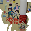 Χειροποίητη Αρωματική Λαμπάδα Με stranger things yellow σε ξύλινη Διακοσμητική Βάση  (2026155)