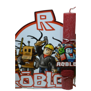 Χειροποίητη Αρωματική Λαμπάδα Με μορφή κόκκινης ομάδας rob σε ξύλινη Διακοσμητική Βάση (2026163) Χειροποίητη Αρωματική Λαμπάδα Με μορφή κόκκινης ομάδας rob σε ξύλινη Διακοσμητική Βάση (2026163)