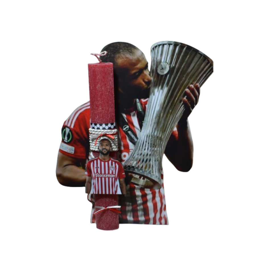 Χειροποίητη Αρωματική Λαμπάδα Με τον μαροκινό σκόρερ σε ξύλινη Διακοσμητική Βάση (2026164) Χειροποίητη Αρωματική Λαμπάδα Με τον μαροκινό σκόρερ σε ξύλινη Διακοσμητική Βάση (2026164)