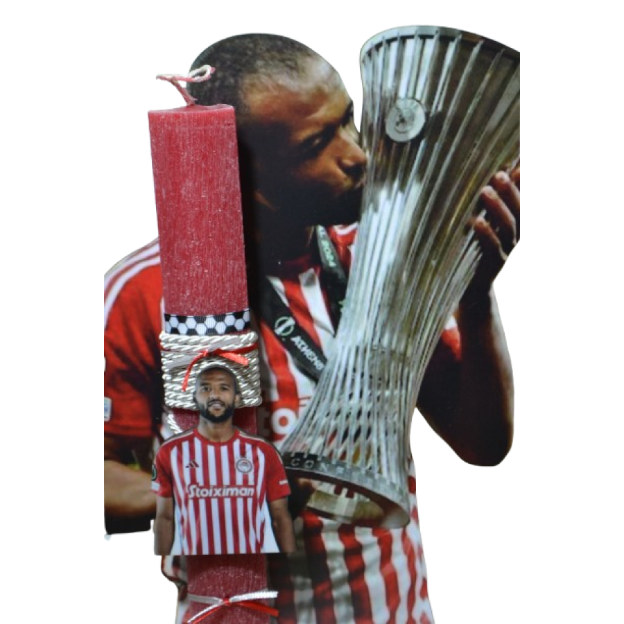 Χειροποίητη Αρωματική Λαμπάδα Με τον μαροκινό σκόρερ σε ξύλινη Διακοσμητική Βάση (2026164) Χειροποίητη Αρωματική Λαμπάδα Με τον μαροκινό σκόρερ σε ξύλινη Διακοσμητική Βάση (2026164)