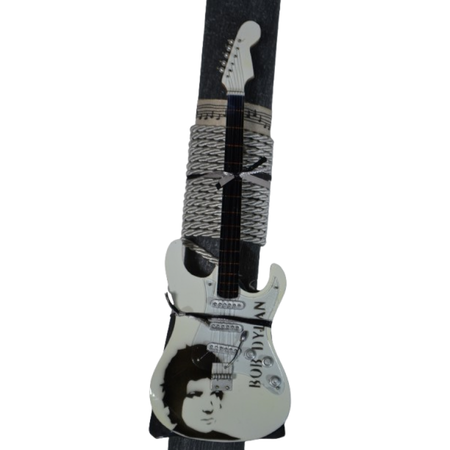 Χειροποίητη Αρωματική Λαμπάδα Με Διακοσμητική Κιθάρα Bob Dylan (2026169)