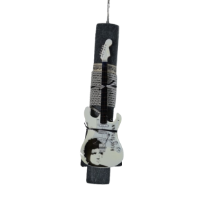 Χειροποίητη Αρωματική Λαμπάδα Με Διακοσμητική Κιθάρα Bob Dylan (2026169)