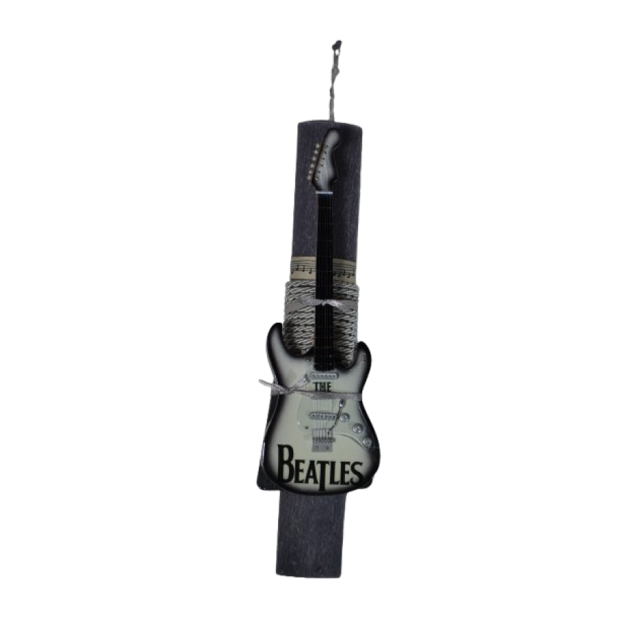 Χειροποίητη Αρωματική Λαμπάδα Με Διακοσμητική Κιθάρα Beatles (2026172)