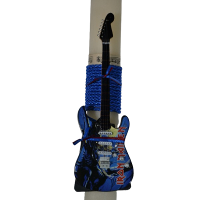 Χειροποίητη Αρωματική Λαμπάδα Με Διακοσμητική Κιθάρα Iron Maiden (2026174) Χειροποίητη Αρωματική Λαμπάδα Με Διακοσμητική Κιθάρα Iron Maiden (2026174)