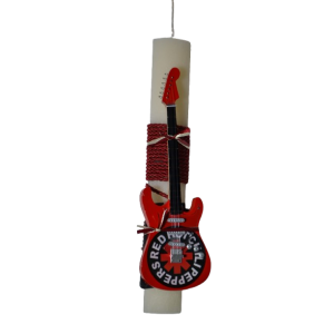 Χειροποίητη Αρωματική Λαμπάδα Με Διακοσμητική Κιθάρα Red Hot Chilipeppers (2026180)