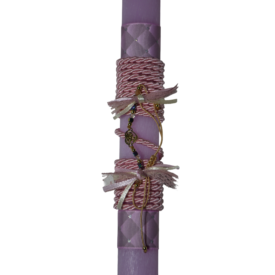 Χειροποίητη Αρωματική Λαμπάδα βραχιόλι με στοιχείο ένα διαμάντι (2026209)