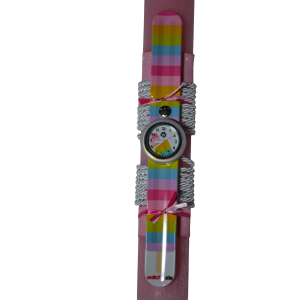 Χειροποίητη Αρωματική Λαμπάδα Με Παιδικό Ρολόι Ροζ (2026221)