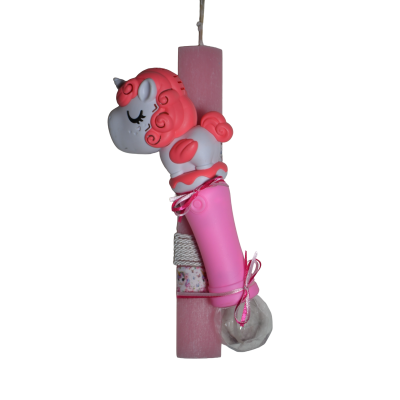 Χειροποίητη Αρωματική Λαμπάδα Με Σαπουνόφουσκα unicorn (2026224)