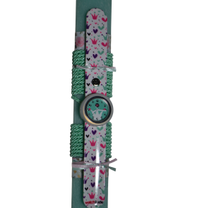 Χειροποίητη Αρωματική Λαμπάδα Με Παιδικό Ρολόι Μέντα (2026225)