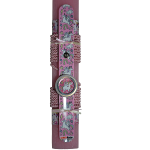 Χειροποίητη Αρωματική Λαμπάδα Με Παιδικό Ρολόι Μονόκερος (2026226)