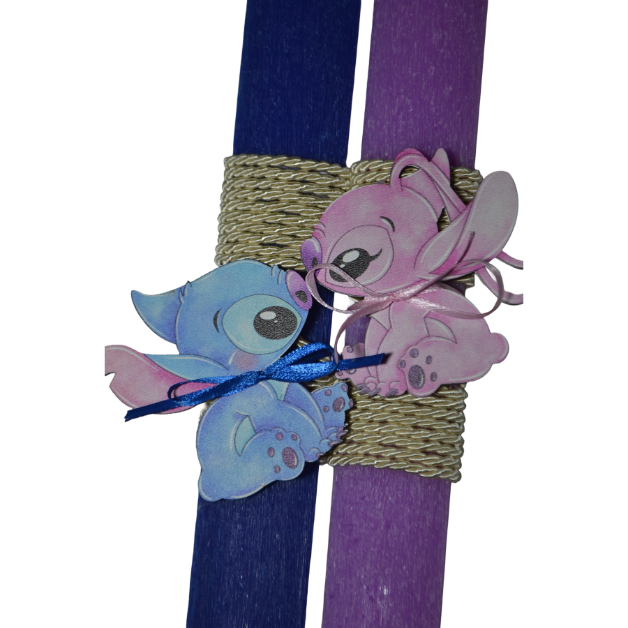 Χειροποίητη Αρωματική Λαμπάδα Για Ζευγάρι με Ξύλινα διακοσμητικά Τερατάκια (2026249) Χειροποίητη Αρωματική Λαμπάδα Για Ζευγάρι με Ξύλινα διακοσμητικά Τερατάκια (2026249)