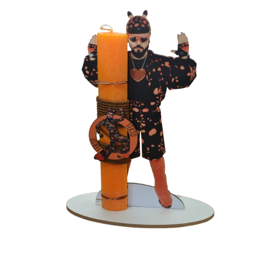 Χειροποίητη Αρωματική Λαμπάδα Με τον Τραγουδιστή σε Διακοσμητική Βάση (2026250) Χειροποίητη Αρωματική Λαμπάδα Με τον Τραγουδιστή σε Διακοσμητική Βάση (2026250)