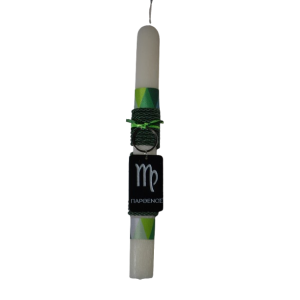 Χειροποίητη Αρωματική Λαμπάδα Με Μπρελόκ Plexi Glass Ζώδιο Παρθένος (2026261)