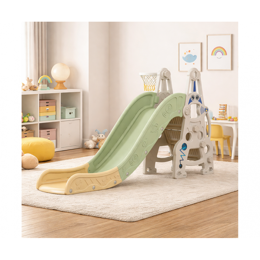 Moni Παιδική Τσουλήθρα και Μπασκέτα Slide Swing Spaceman (3801005602674) 