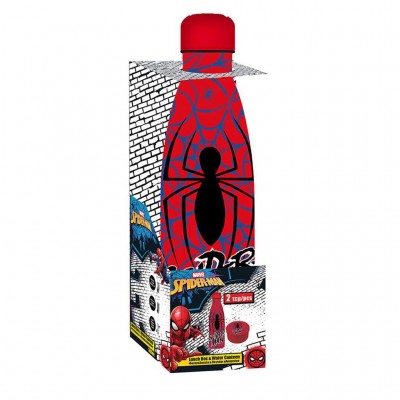 Must Ανοξείδωτο Παγούρι Spiderman 350 ml με φαγητοδοχείο pp 130ml (508792)