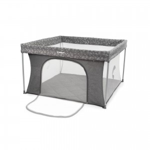 Kidnort Πτυσσόμενο Πάρκο για μωρά ορθογώνιο 126×126 Playzen Grey (KID000078)