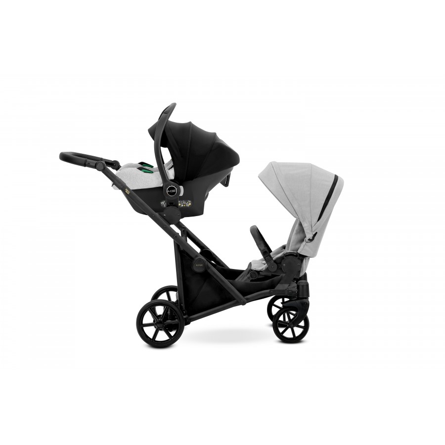 Kunert Καρότσι Διδύμων Brav Duo 3σε1 Black (5903999535629)