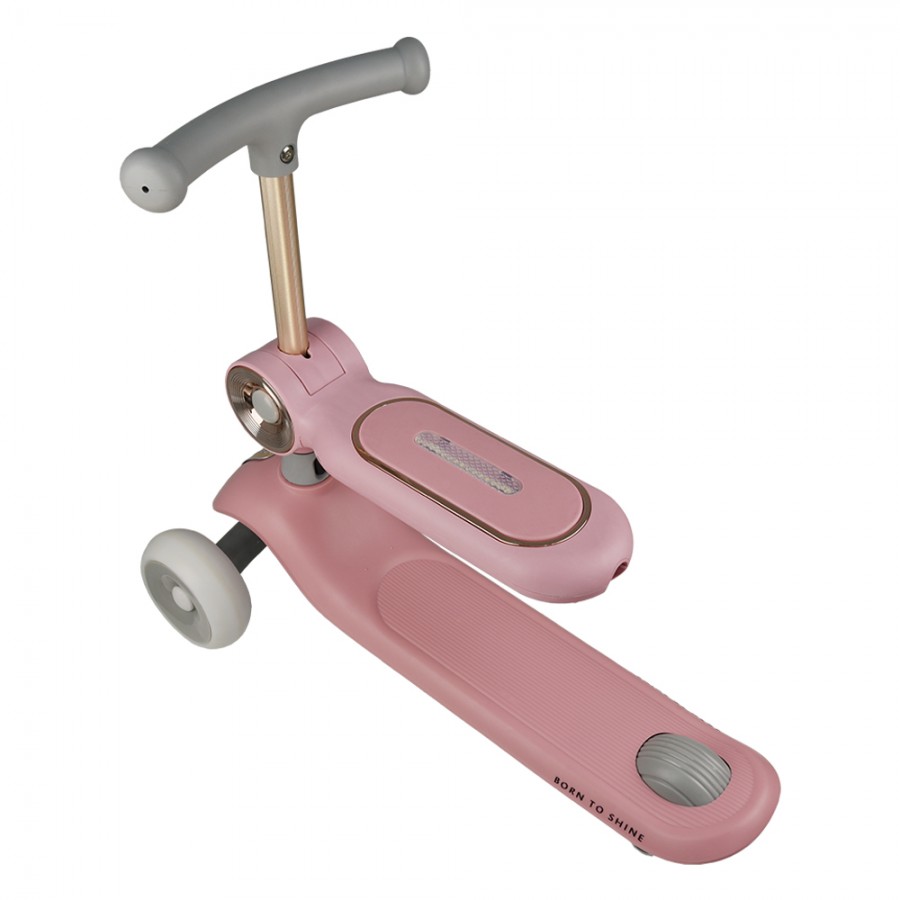 Bebestars Scooter με Λαβή γονέα Xride 3in1 Pink (672-185)