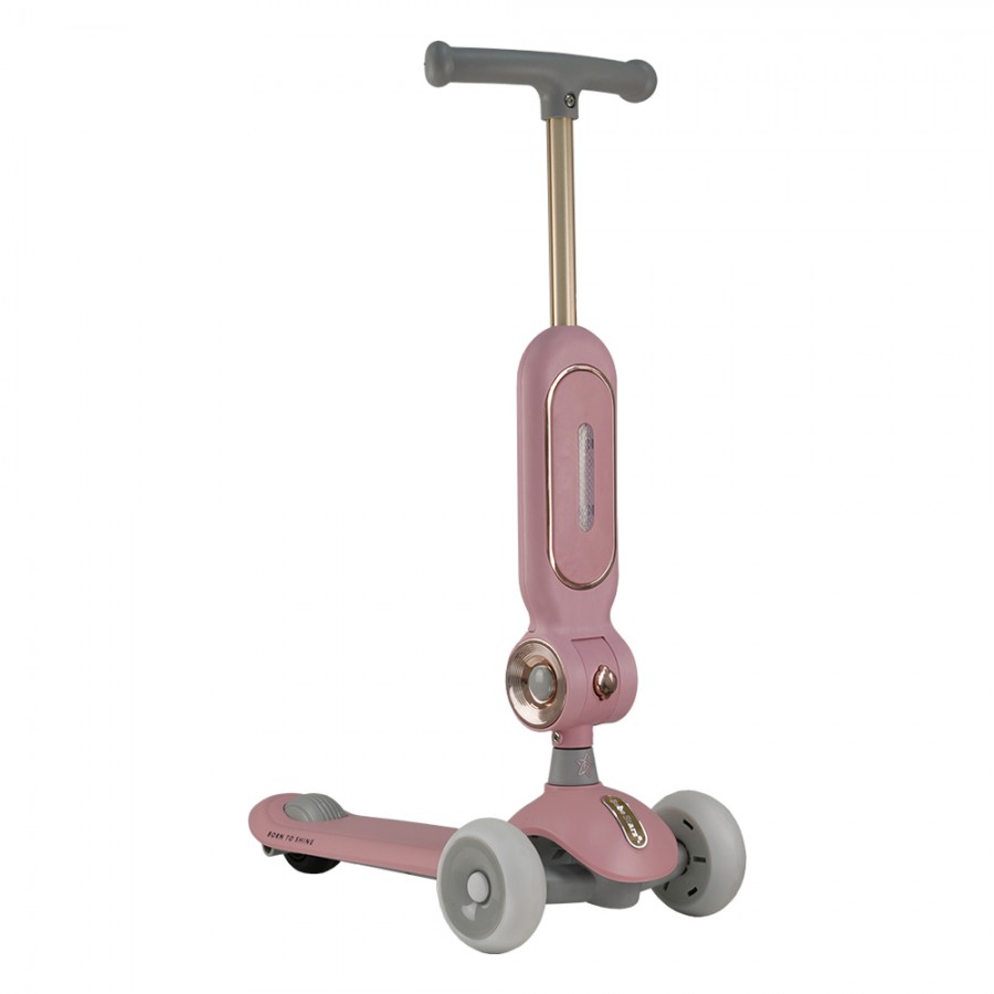 Bebestars Scooter με Λαβή γονέα Xride 3in1 Pink (672-185)