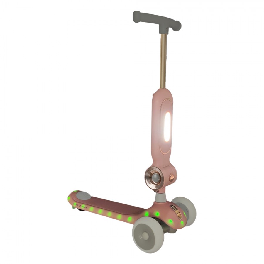 Bebestars Scooter με Λαβή γονέα Xride 3in1 Pink (672-185)