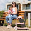 Bebestars Scooter με Λαβή γονέα Xride 3in1 Pink (672-185)