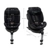 Kinderkraft Xrider 2 Καθισματάκι Αυτοκινήτου i-Size με Isofix Black (KCXRID02BLK0000)