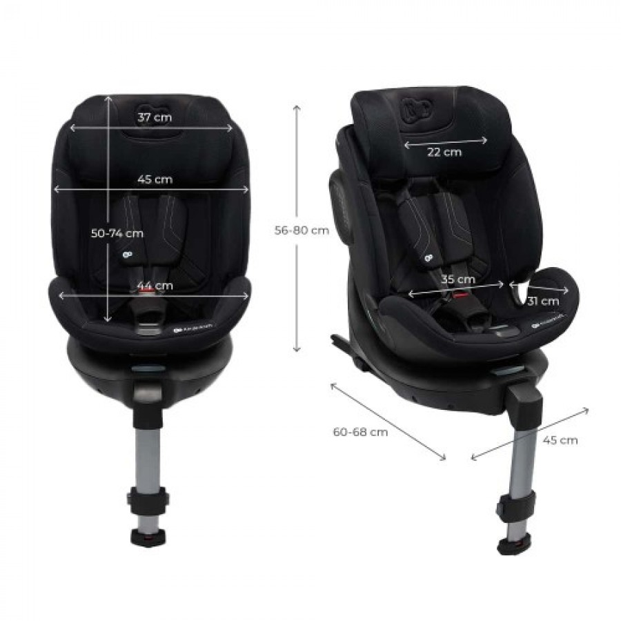 Kinderkraft Xrider 2 Καθισματάκι Αυτοκινήτου i-Size με Isofix Black (KCXRID02BLK0000)