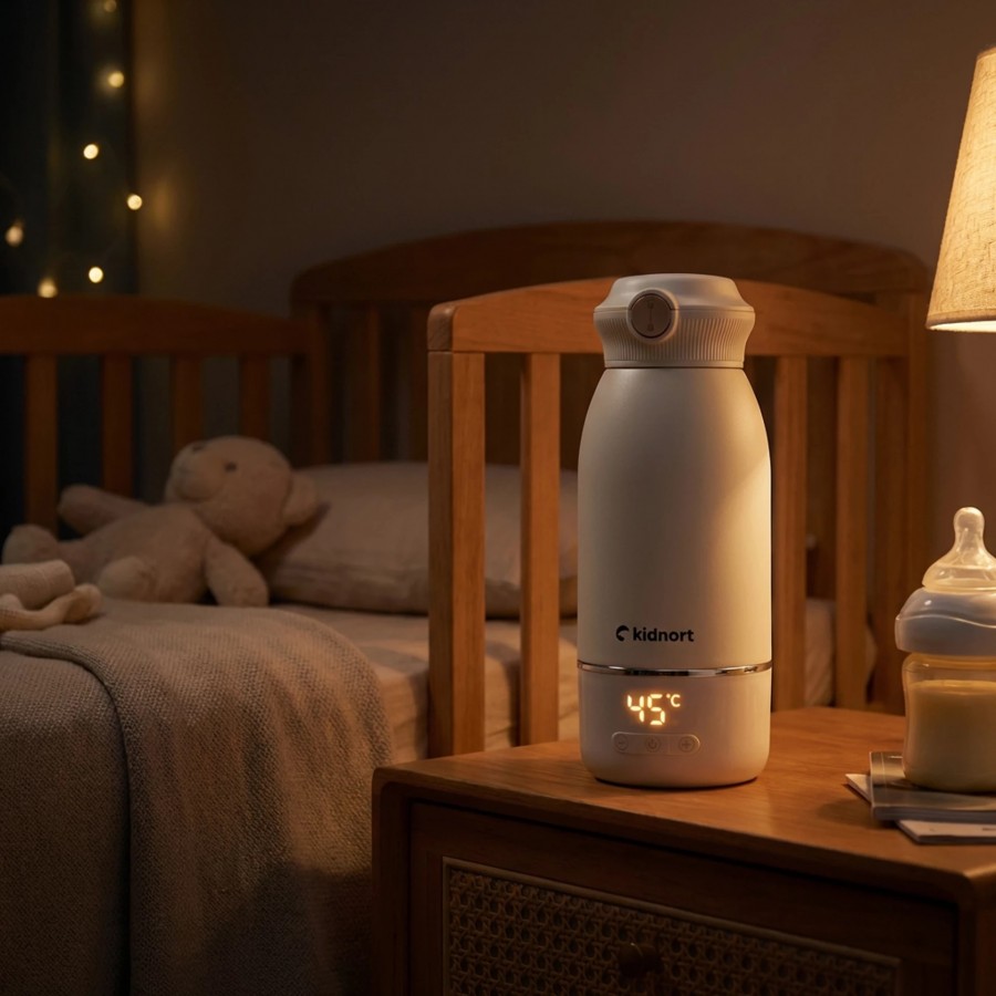 Φορητός θερμαντήρας γάλακτος Sjolove Beige 450ml (KNELE000029)