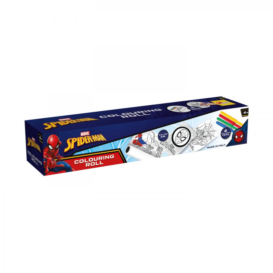 Real Fun Toys Σετ ζωγραφικής ρολό με χρωμοσελίδες Spiderman 3+ ετών (RF113149) Real Fun Toys Σετ ζωγραφικής ρολό με χρωμοσελίδες Spiderman 3+ ετών (RF113149)