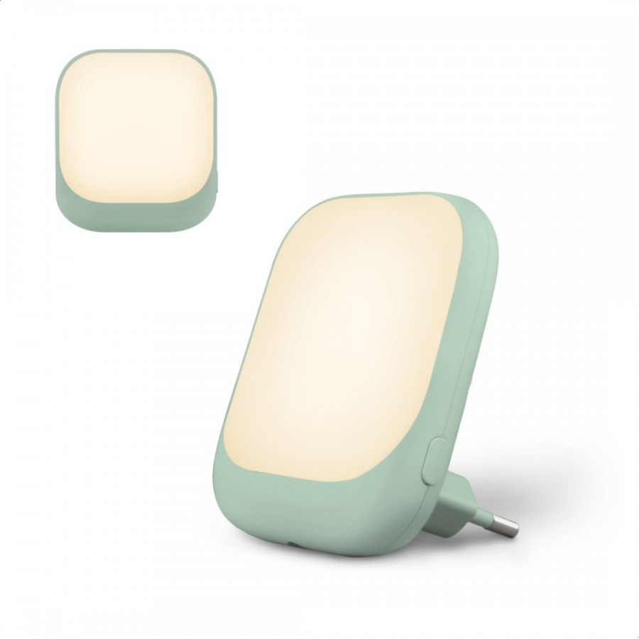 ZAZU Socket Light Φωτάκι Πρίζας Led με Αισθητήρα Νυκτός Μέντα (ZA-SOCKET-02)